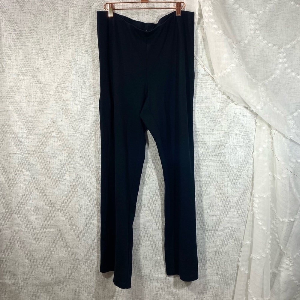 J. Jill ponte black wide leg leggings size M